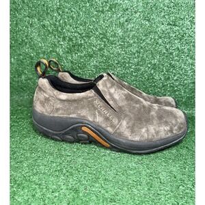Merrell Jungle Moc Shoes Mens 10 Gunsmoke Suede Leather Slip On Sneakers J60787